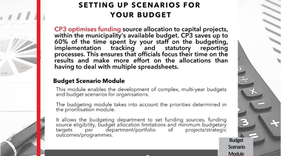Diving deeper into the CP3 Modules – Budget Scenario Module
