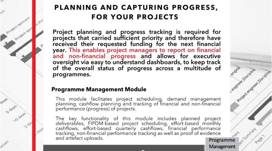 Diving deeper into the CP3 Modules – Programme Management Module