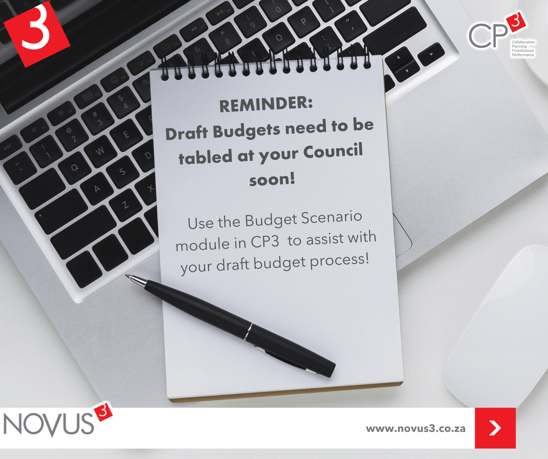 REMINDER: Draft Budgets need to be tabled at your Council soon!