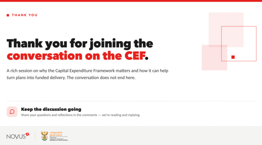 That’s a wrap on the CEF Municipal Webinar!